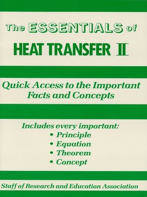 cover image of Heat Transfer II Essentials
